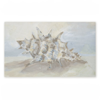 Tapis de porte extérieur Spiky Seashell on Shore, conçu par JJ Design House LLC, 18 po x 30 po