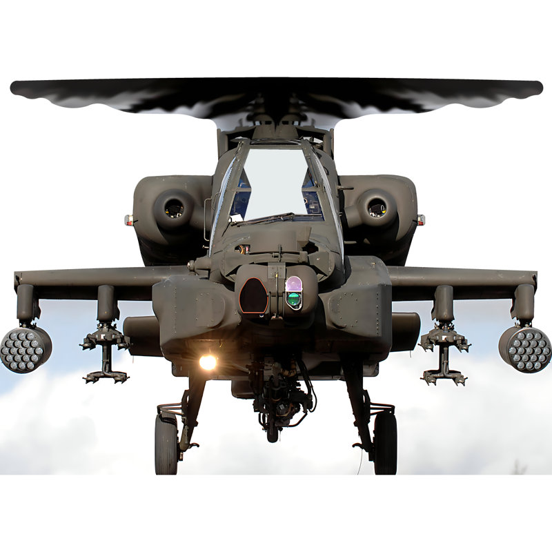 Découpe d'hélicoptère d'attaque militaire 46 po