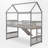 Twin Size Low Loft Bed With Slide-1225397235