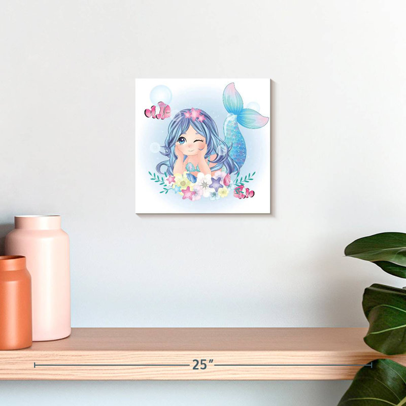 Sirène florale, H 10 po x l 10 po