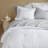 Logan White Woven Striped 7-Piece Queen Comforter Set-116494982-116494989