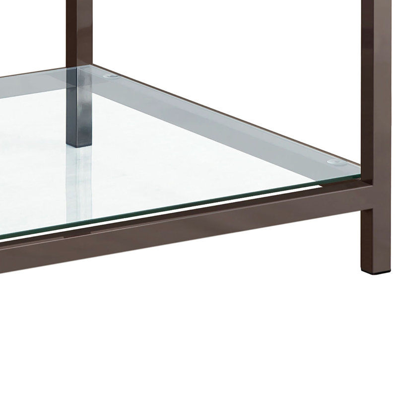 Harway Glass Top End Table