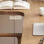 Bureau d'écriture en bois massif en L de couleur châtaignier clair-80621475-80621487