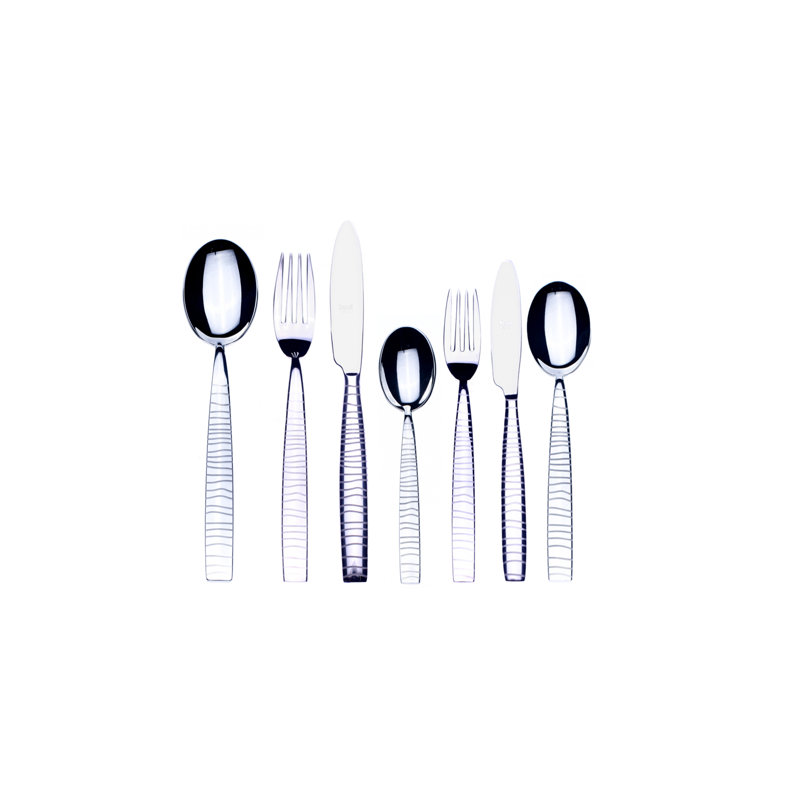 Ensemble de couverts Tigre - 42 pièces - Acier inoxydable