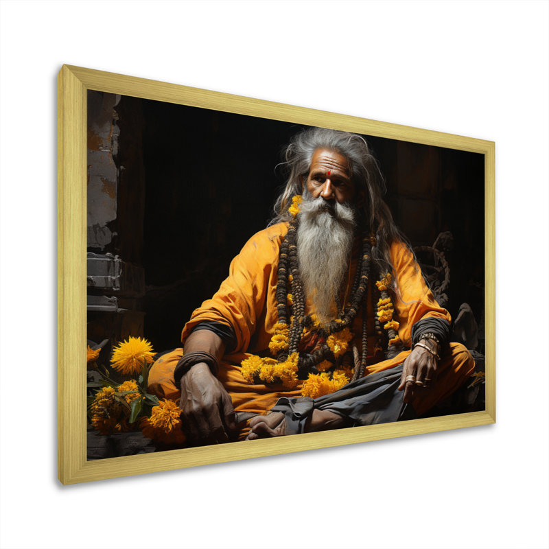 «Sacred Pilgrimage II», impression sur toile, H 24 po x l 32 po x P 1 po, Cadre doré simple