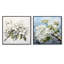 Fleur de pommier monochromatique Elegance I - ensemble de 2 collages carrés floraux-101854253-101854259