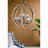 9- Light Globe Chandelier, Wood Chandelier Hanging Light Fixture with Adjustable Chain for Kitchen Dining Room Foyer Entryway, Bulb Not Included