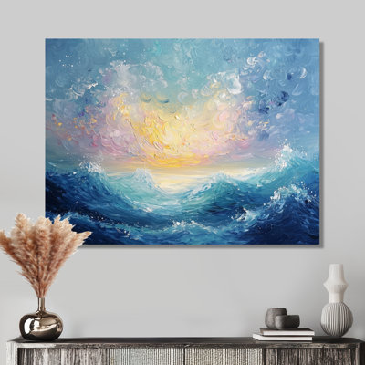 Parallel Beach of Abstract Coastal Landscape V - Décoration murale abstraite moderne en métal