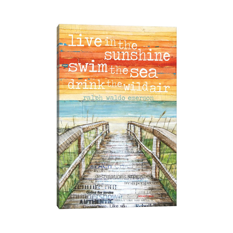 Live N The Sunshine by Danny Phillips - Wrapped Canvas Gallery-Wrapped Canvas Giclée, 66.04 cm H x 45.72 cm W x 1.91 cm D
