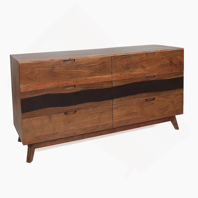 Buffet / commode / commodes / tables de chevet en bois 59 tiroirs 59 po x 16,5 po x 31 po Sierra