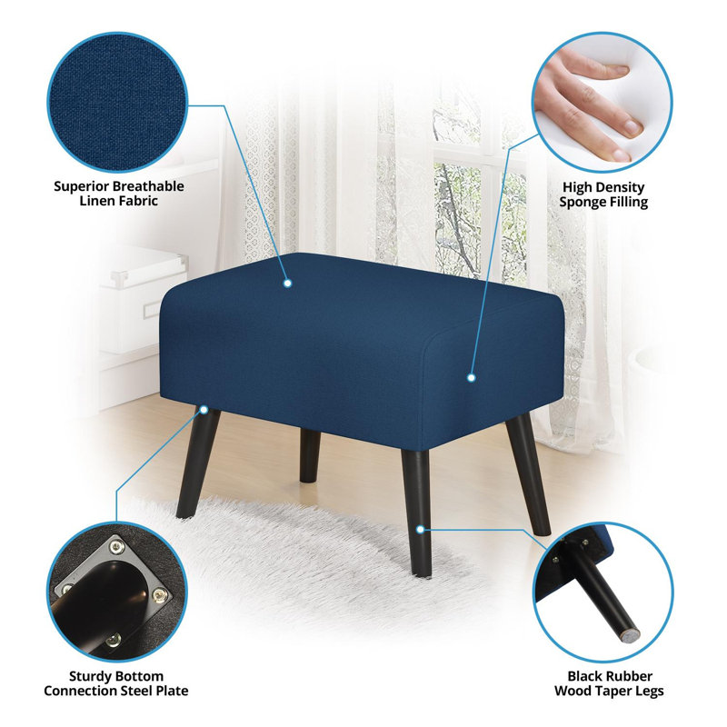 Accent, Textile bleu marine