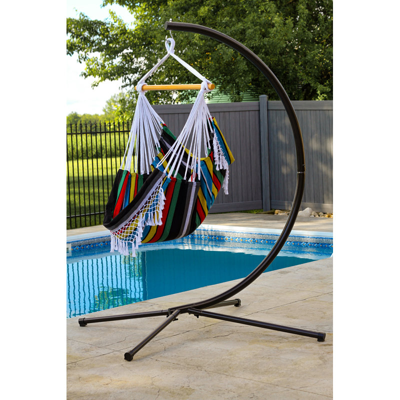 Chaise hamac classique en coton brésilien Baldwin Vivere (capacité de 250 lb), Nuit de Rio