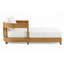 Lit de jour double en teck massif Everlee avec coussins Sunbrella ivoire Everlee-1064930950