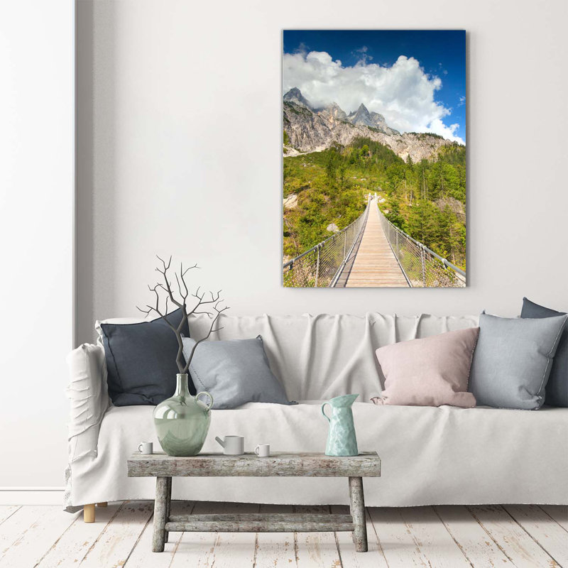 Suspension Bridge - Wrapped Canvas Print