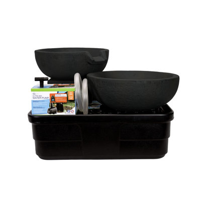 Ensemble de fontaine et cuve Spillway Aquasacpe, fer de 19 po / 21 po de diamètre (49/52 cm), 78427