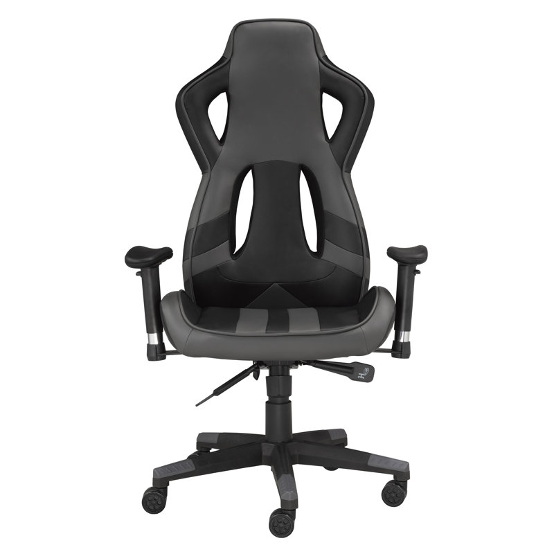 Fauteuil de jeu PC et de course, Gris