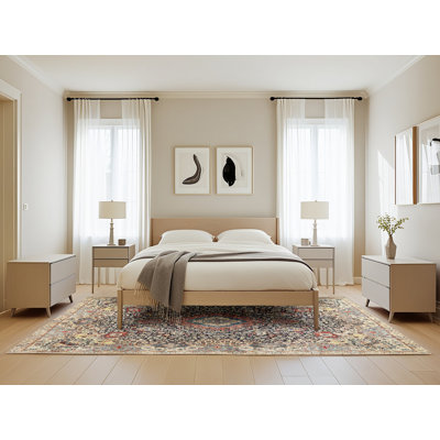 Tapis oriental brun / gris / crème Adalene