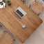 Bureau rectangulaire en bois massif brun noisette-108898105