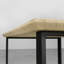 Brinegar Oak Metal Base Dining Table-983811844-983811962