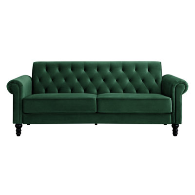 Rainsburg 3-Seater Velvety Sofa
