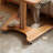 Burlywood+White Rectangular Solid Wood+Carbon Steel+Plastic End Table