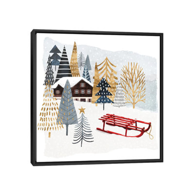 « christmas chalet ii », reproduction d’impression sur toile