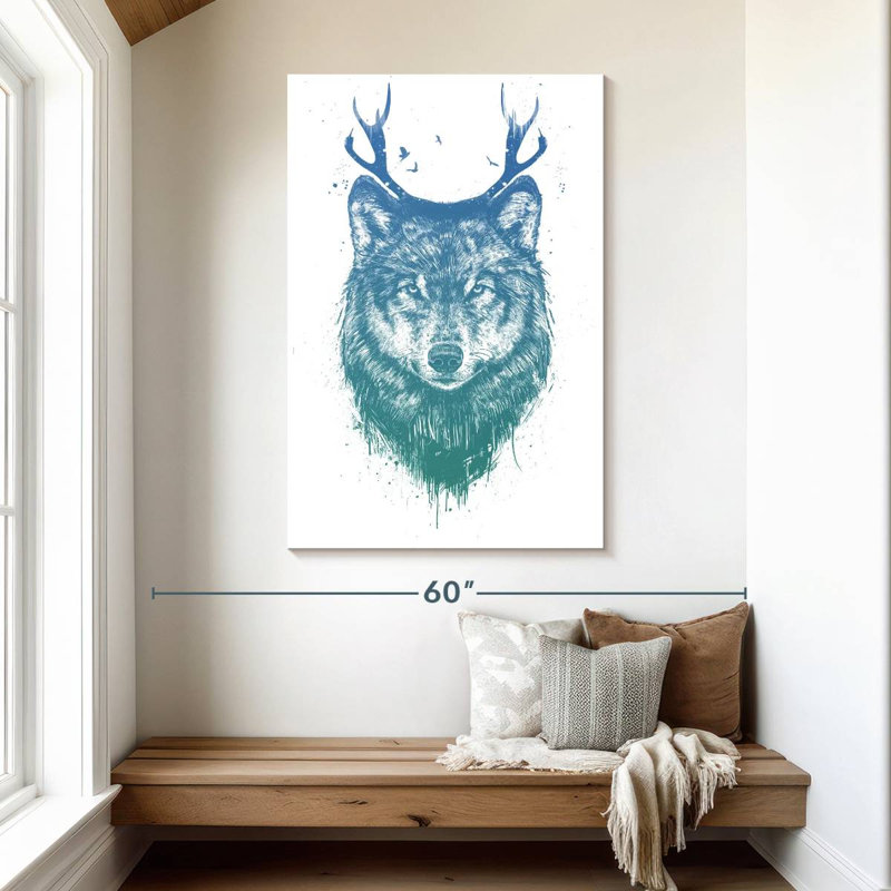 Brampt Deer Wolf, 48" H x 32" W