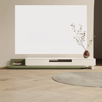 Modern simple retractable solid wood TV cabinet