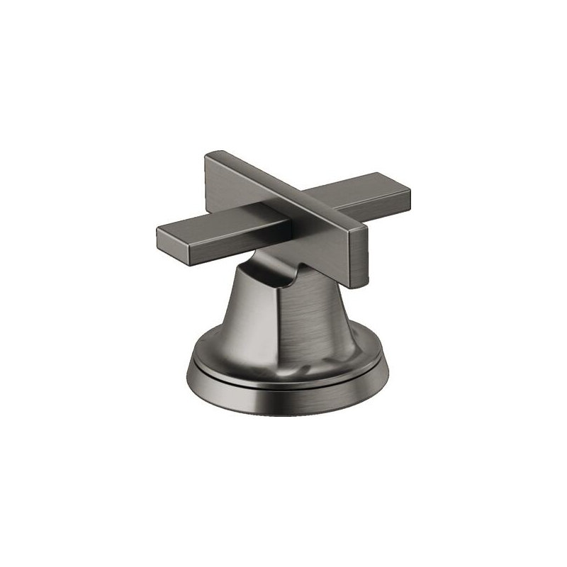 Levoir® Two-Handle Wall Mount Lavatory Faucet, Luxe Steel, Low Cross Handle, 1.5