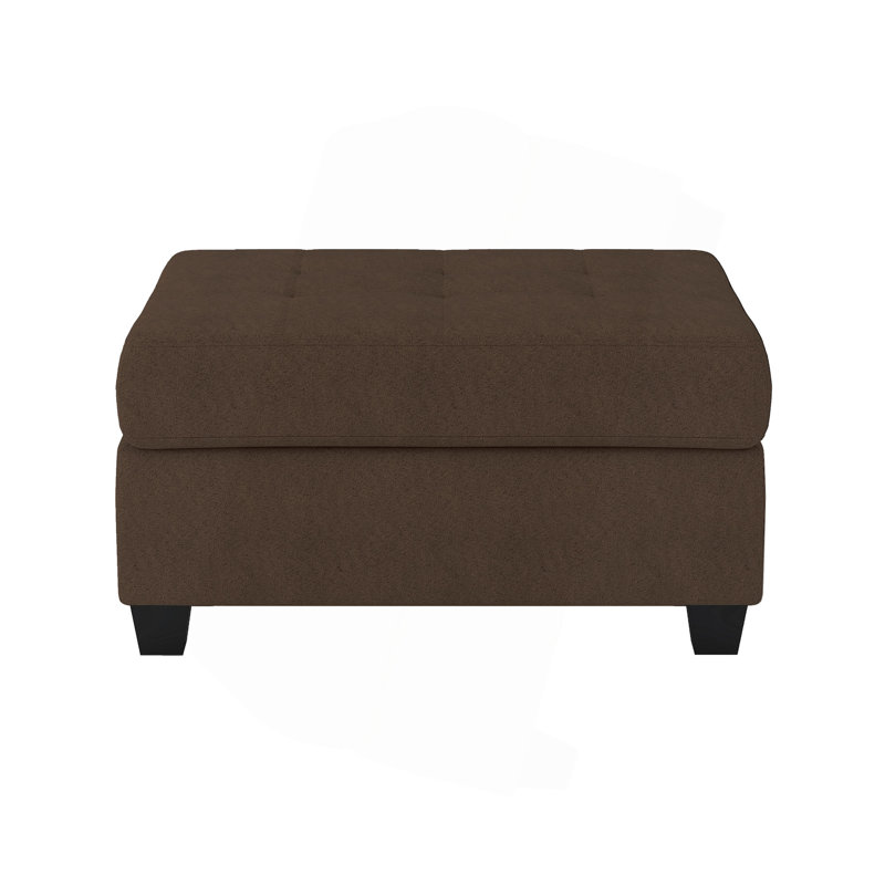 Modern Living Room 1pc Storage Ottoman, Chocolat