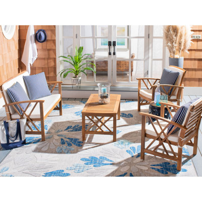 Calhoun 4 Piece Sofa Seating Group with Cushions