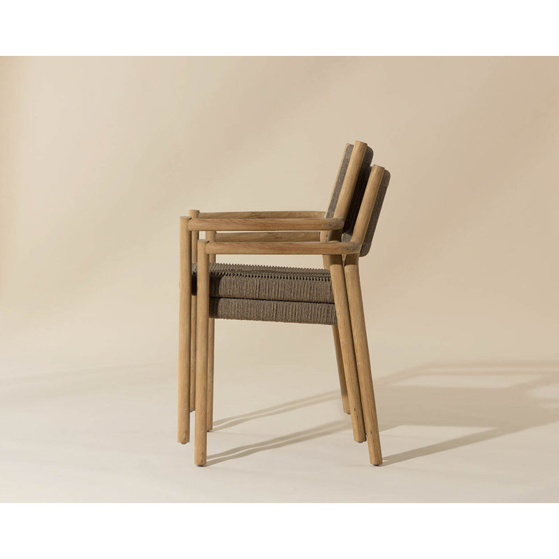 Outdoor Dining Armchair, Natural