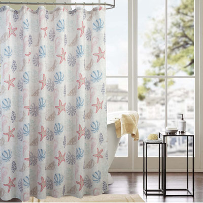 Rideau de douche simple antiodeurs ocean life Beeman