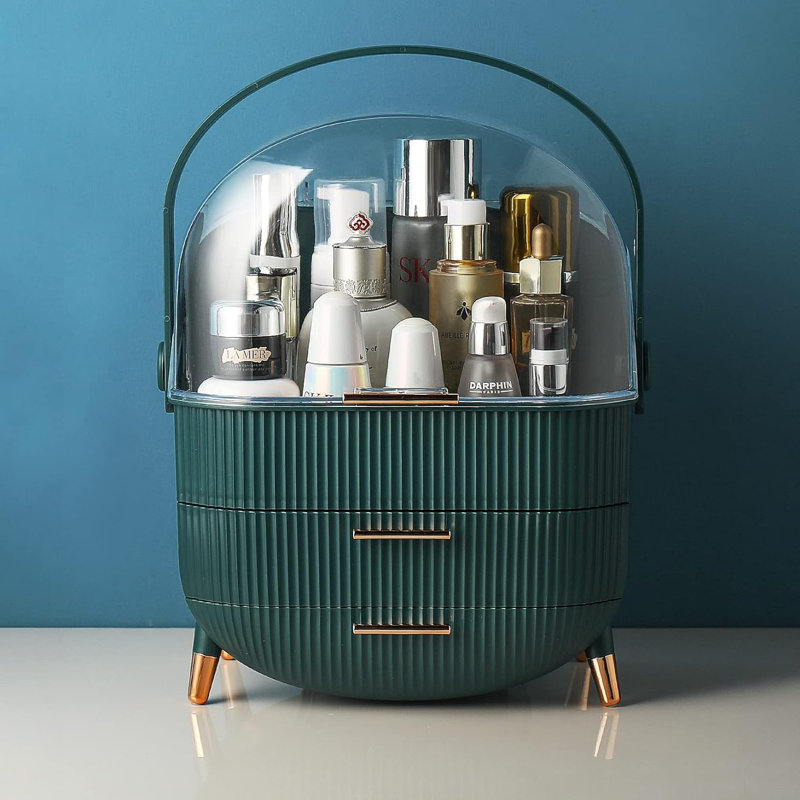 Adamok Acrylic Makeup Organiser, Green