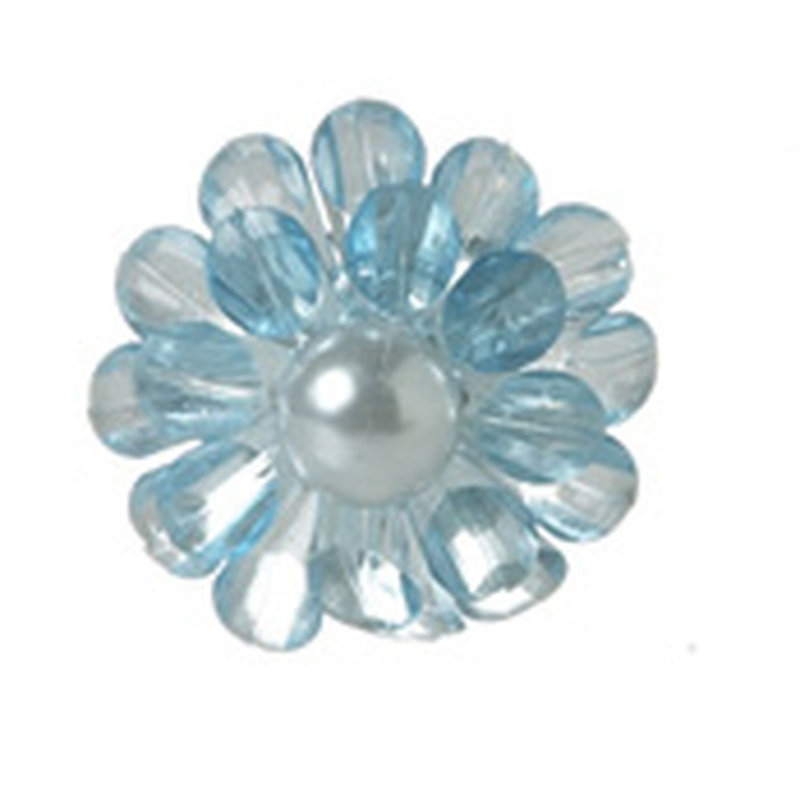 Acrylique fleur, Bleu