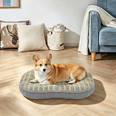 Lit pour animaux de compagnie double face, lit doux et relaxant pour chien
