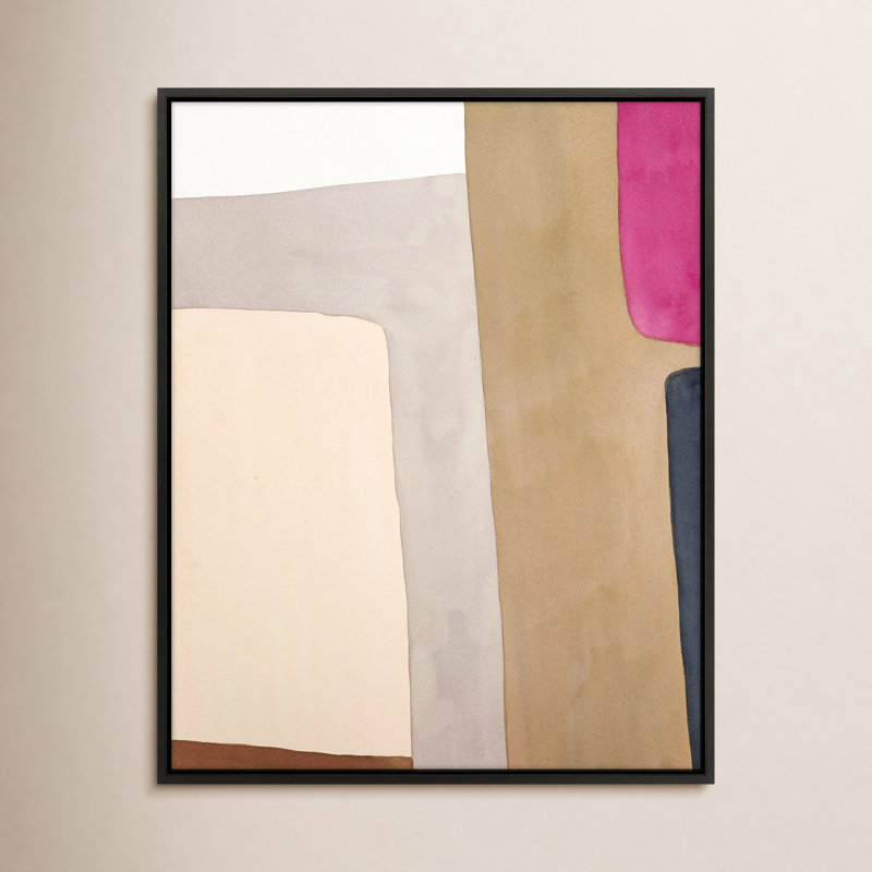 A Highlight Of Fuchsia by Julia Balfour, Black Framed Canvas, 25" H x 20" W x 1.4" D