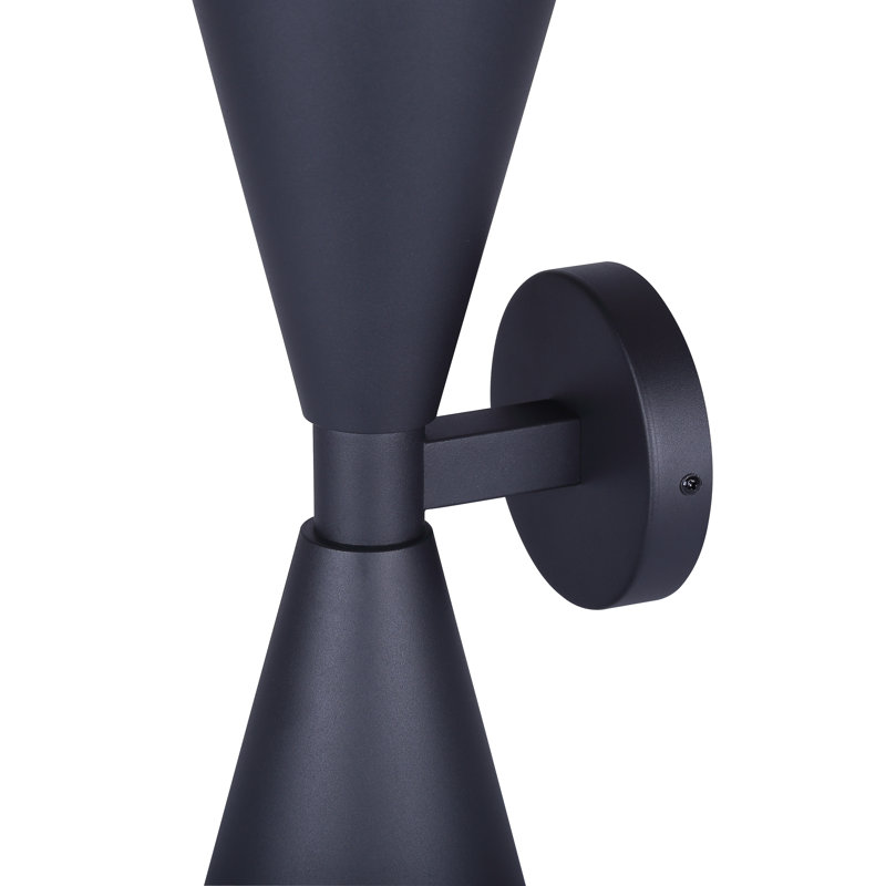 Lanterne d'extérieur 1 lumière ARona, finition noire