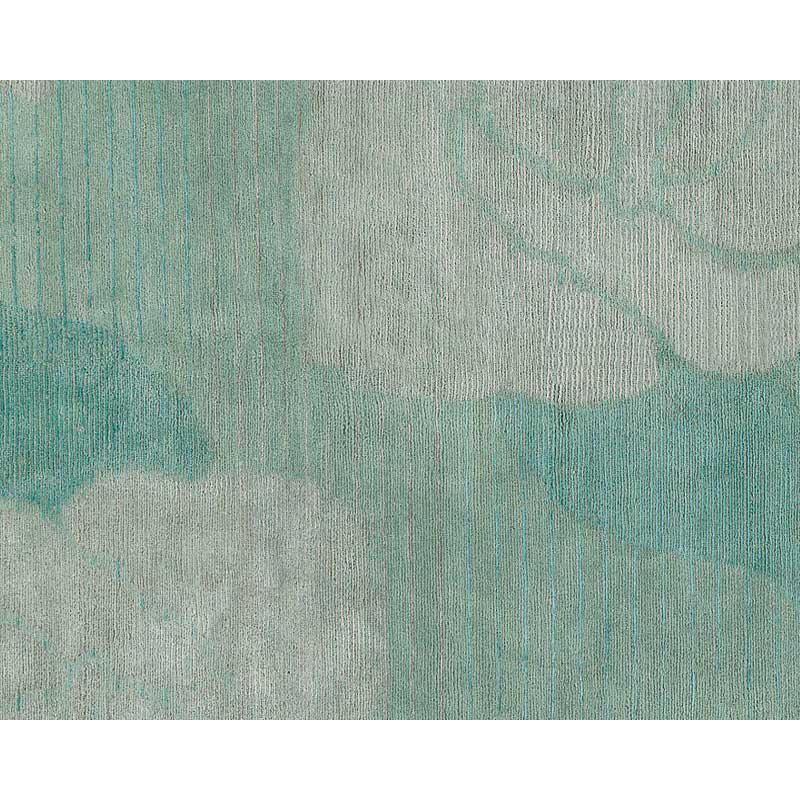 Lux Rose Floral Area Rug in Blue/Green/Gray, Rectangle 2' x 3'
