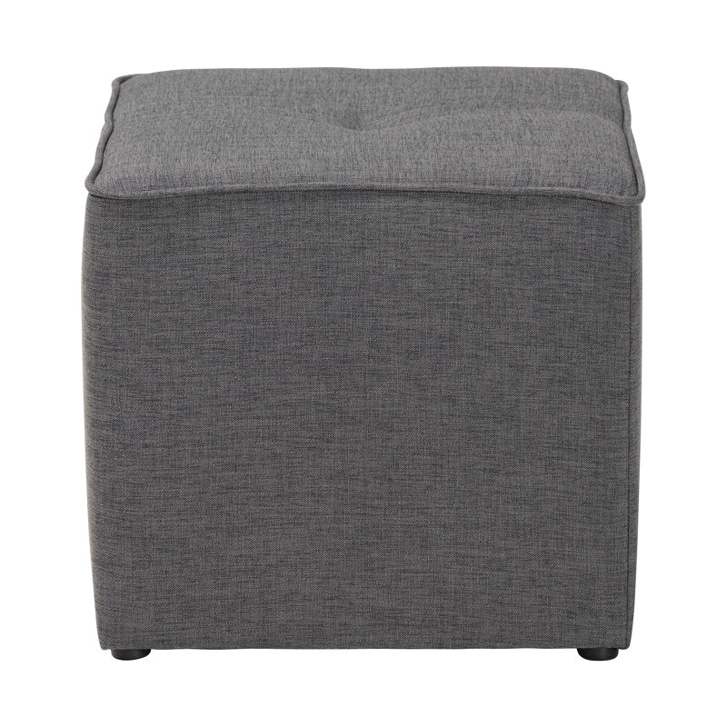 Repose-pieds moderne et contemporain Charea, Gris foncé