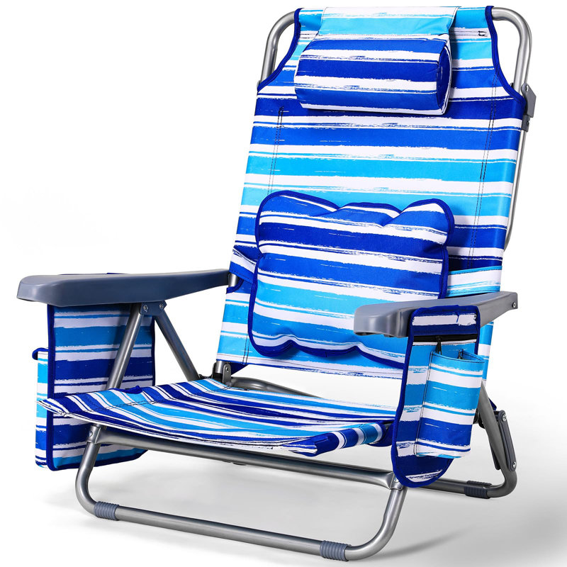 Folding Beach Chair, Blue