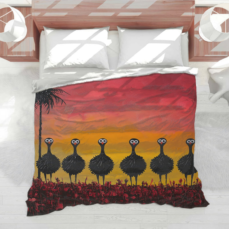 Édredon Emu pour animaux Boho Boho, Grand lit