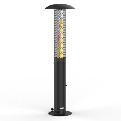 Standing Wood Pellet Heater With Wheels