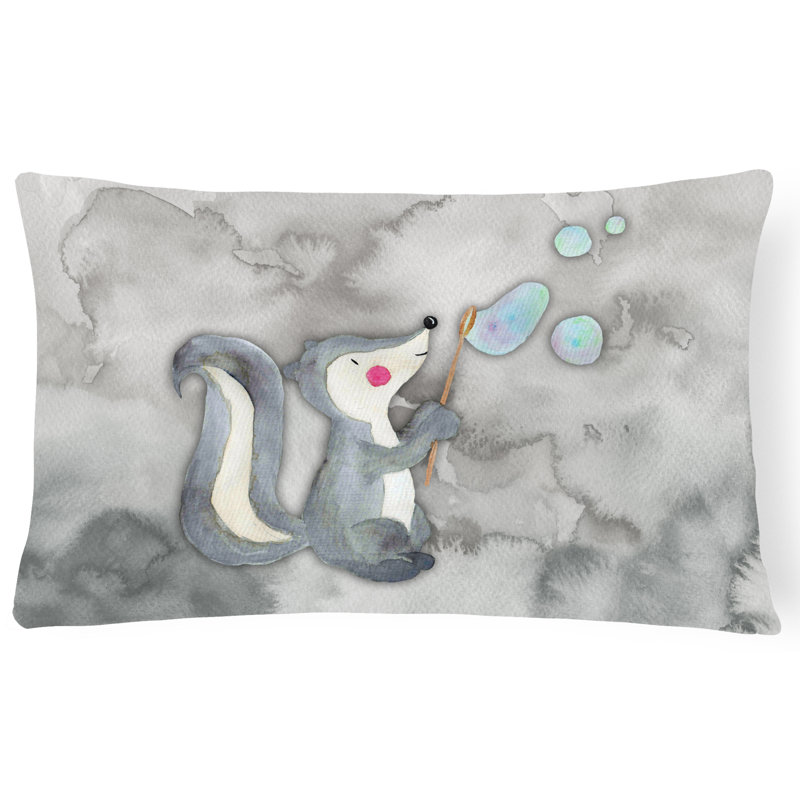  Coussin Skunk and Bubbles