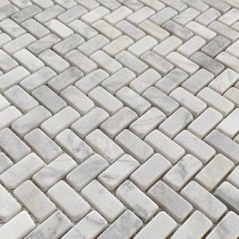 Carreau de mosaïque en marbre 11 po x 11 po