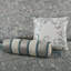 Ensemble de couvre-lit en jacquard avec coussins décoratifs et motif réversible
