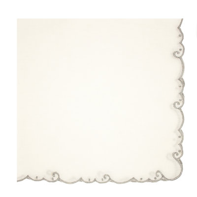 Embroidered Border Linen Napkin