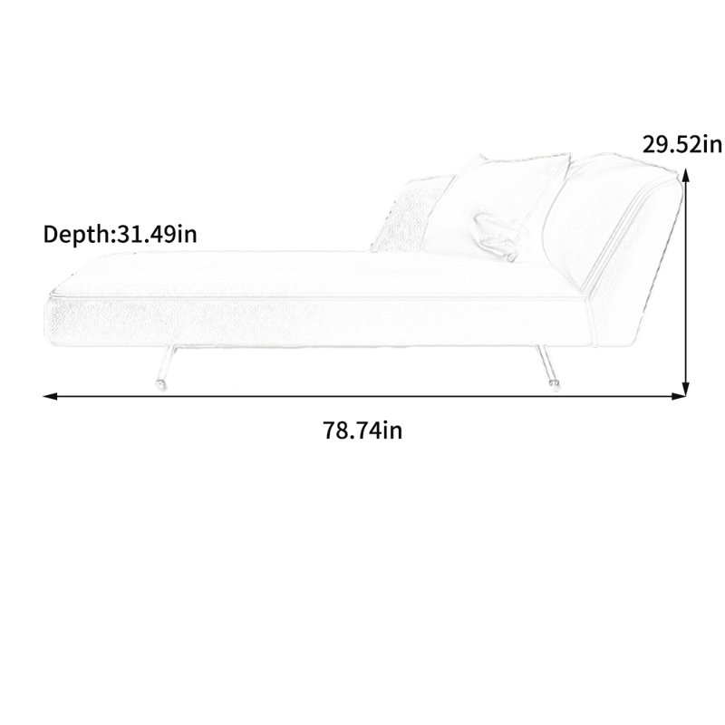 Fauteuil inclinable léger en similicuir luxueux, Brun, Orienté à droite