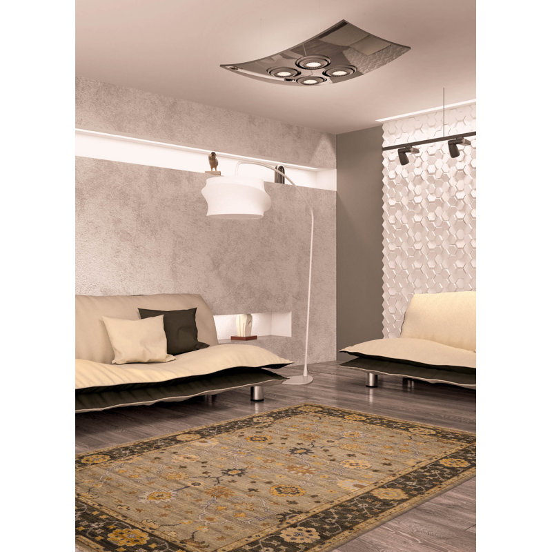 Tapis gris Jules Serapi 8 pi 10 po x 12 pi 0 po