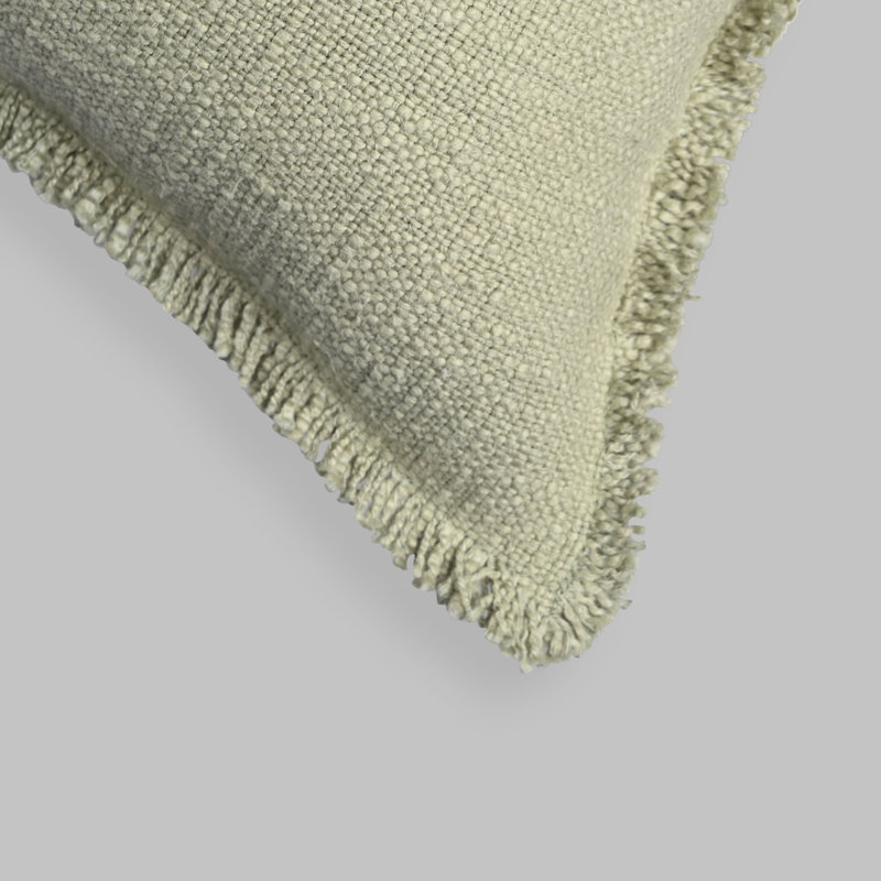 Coussin décoratif Nathanim, Vert sauge